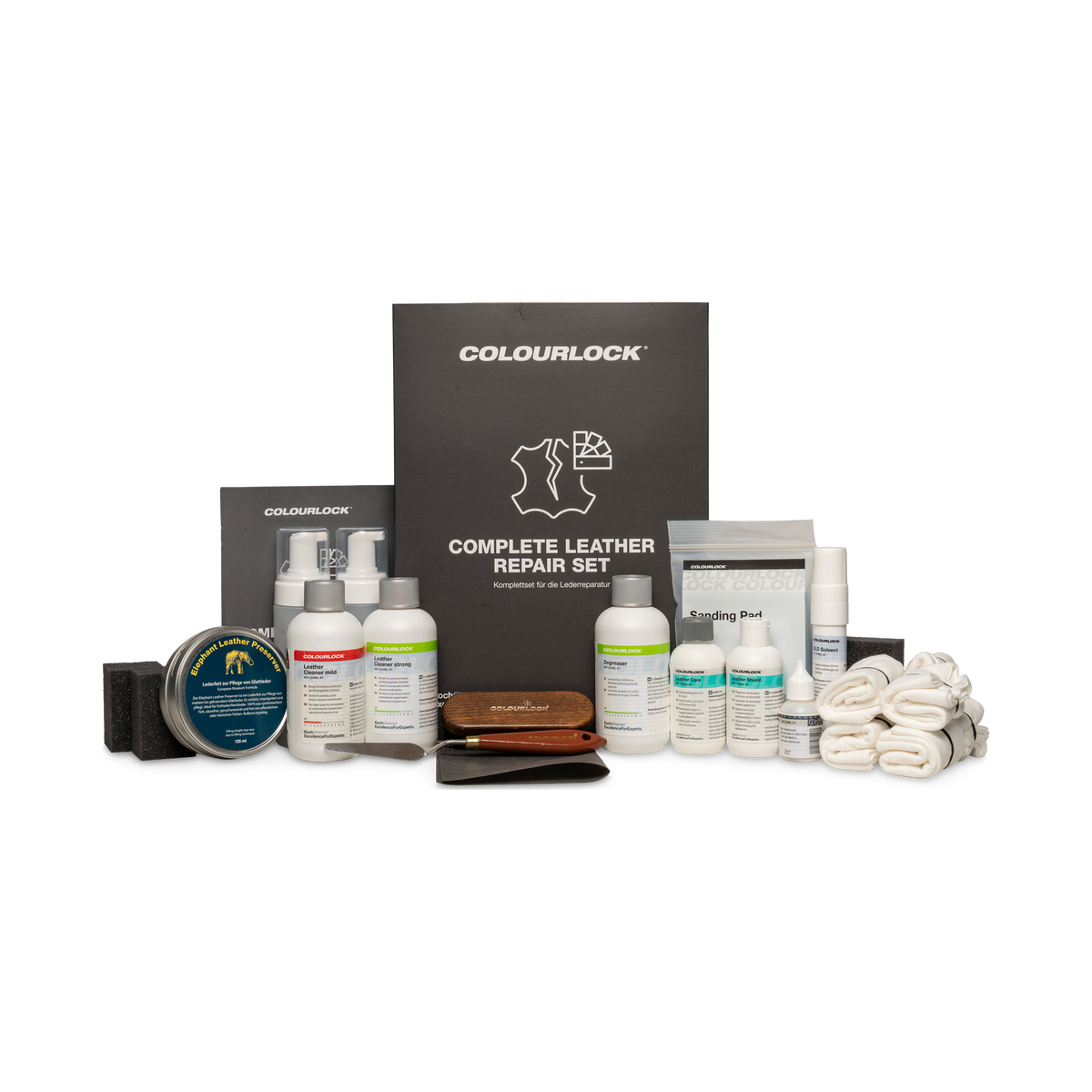 COLOURLOCK "Leather Care Sets" (Mitsubishi) — Pflege & Reparatur Sets für Mitsubishi — Complete Repair Set