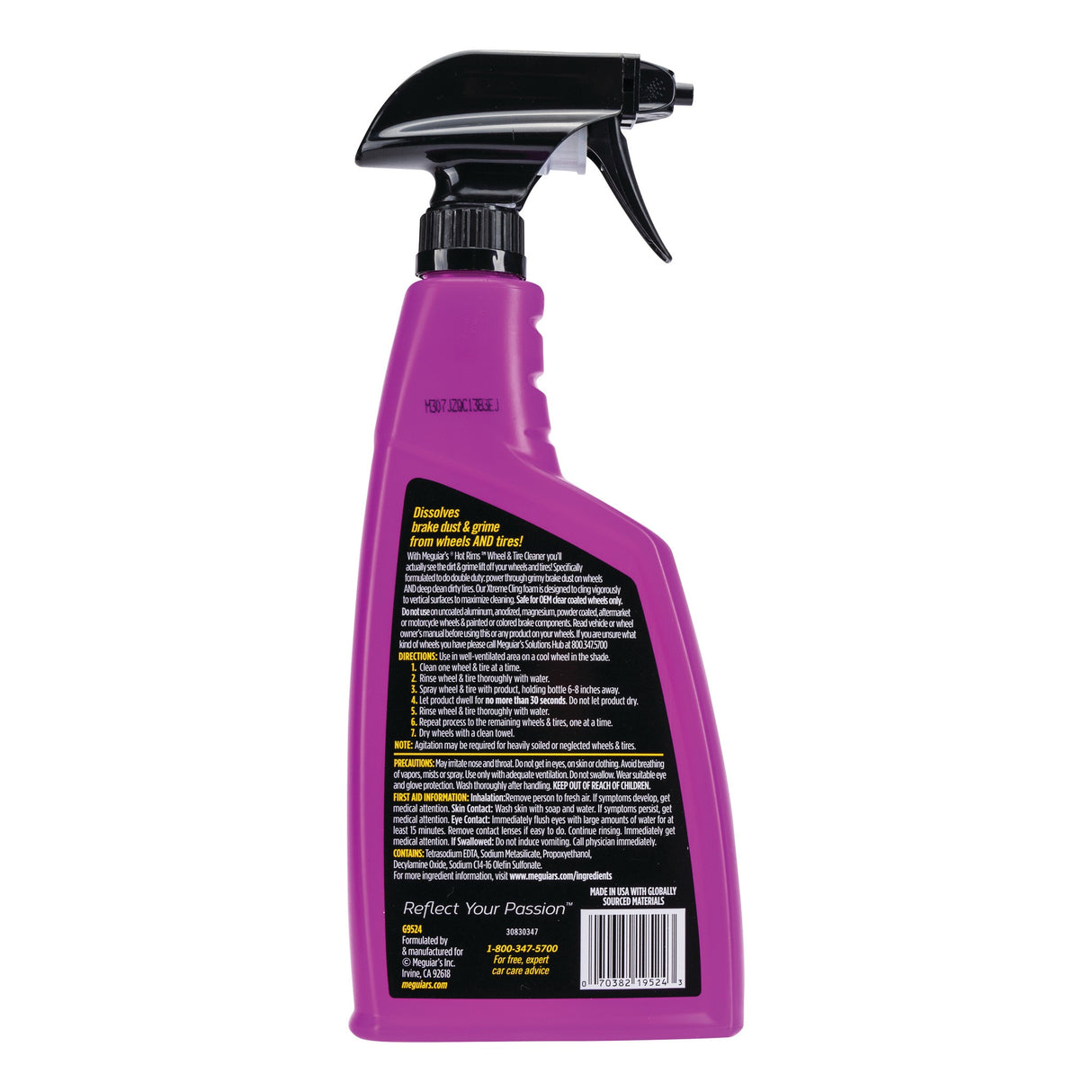 Meguiars HOT RIMS Wheel & Tire Cleaner Felgenreiniger 24 oz (709 ml)
