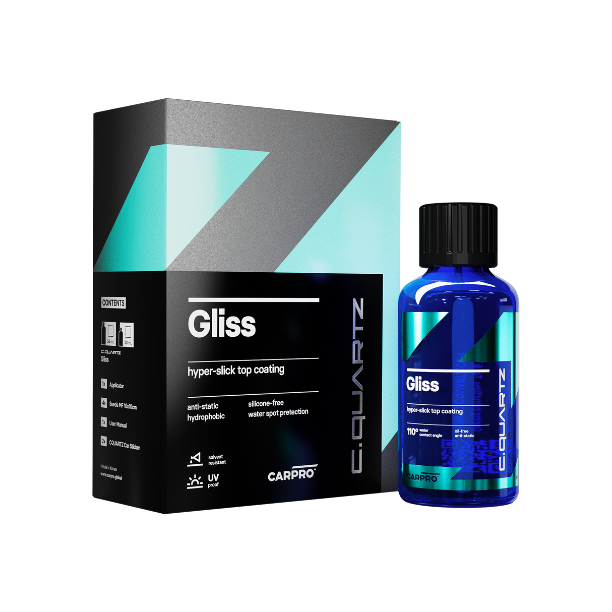 CQUARTZ "Gliss" Hyper-Slick Top-Coat Keramikversiegelung