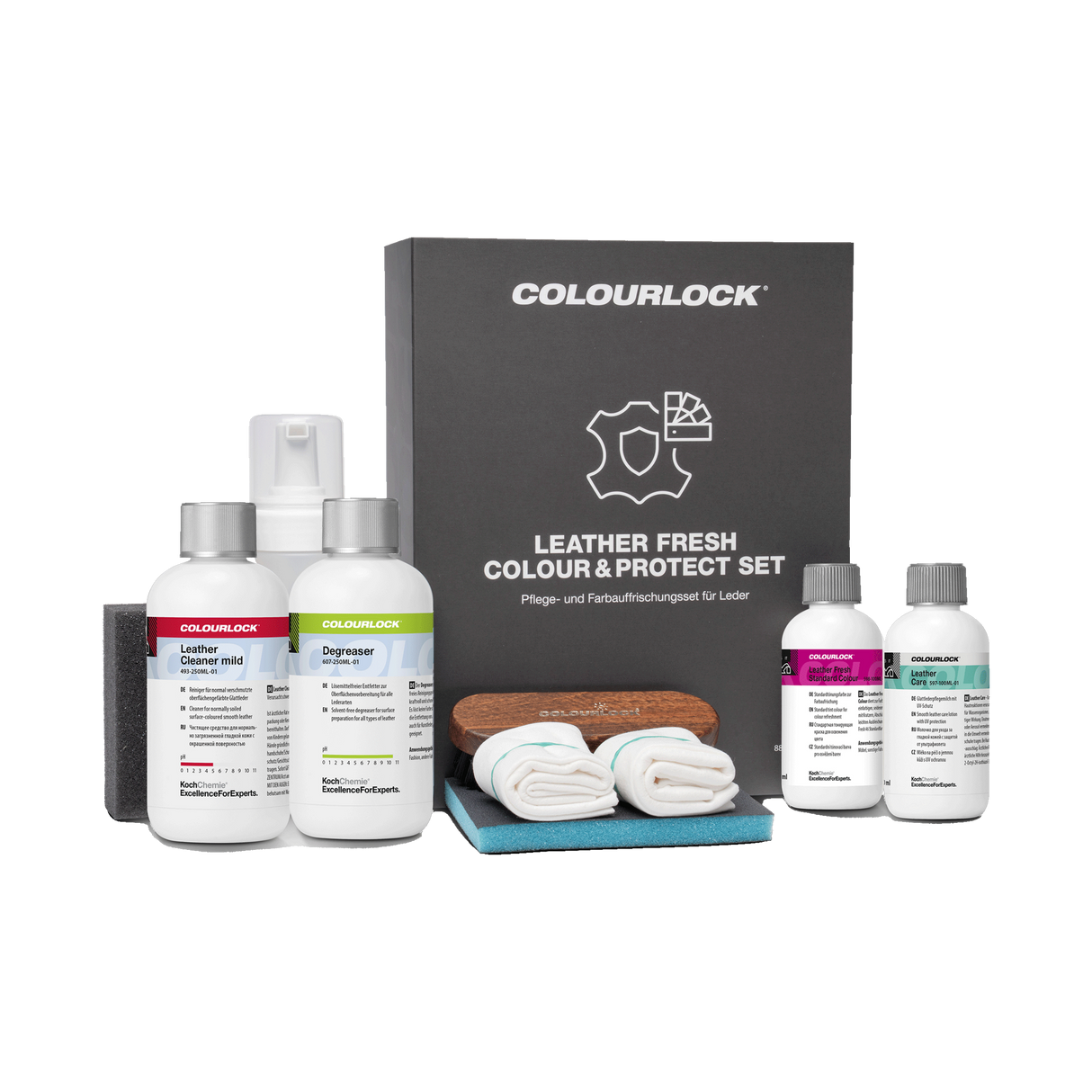 COLOURLOCK "Leather Care Sets" (Mazda) — Pflege & Reparatur Sets für Mazda — Colour & Protect Set