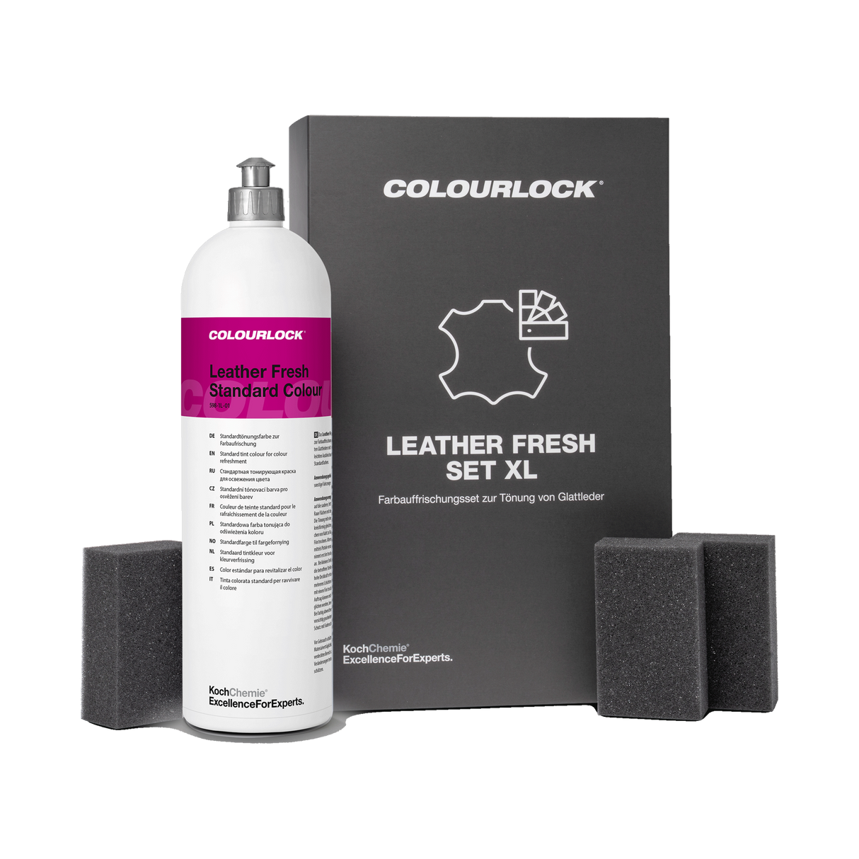 COLOURLOCK "Leather Care Sets" (Ferrari) — Pflege & Reparatur Sets für Ferrari — Set XL