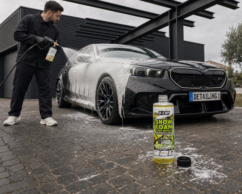 Detailing1 Hero: Snow Foam — Vorwäsche mit Schaum vor der Handwäsche (Desktop)