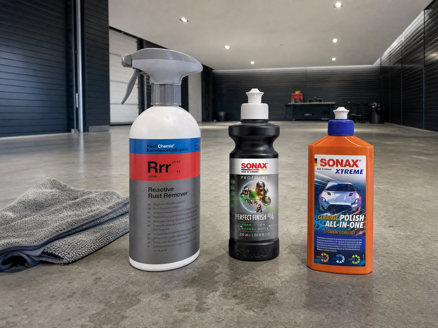 Detailing1 Spotlight: Lack-Reset in drei Schritten — Rrr, PerfectFinish, Ceramic Polish in der Halle
