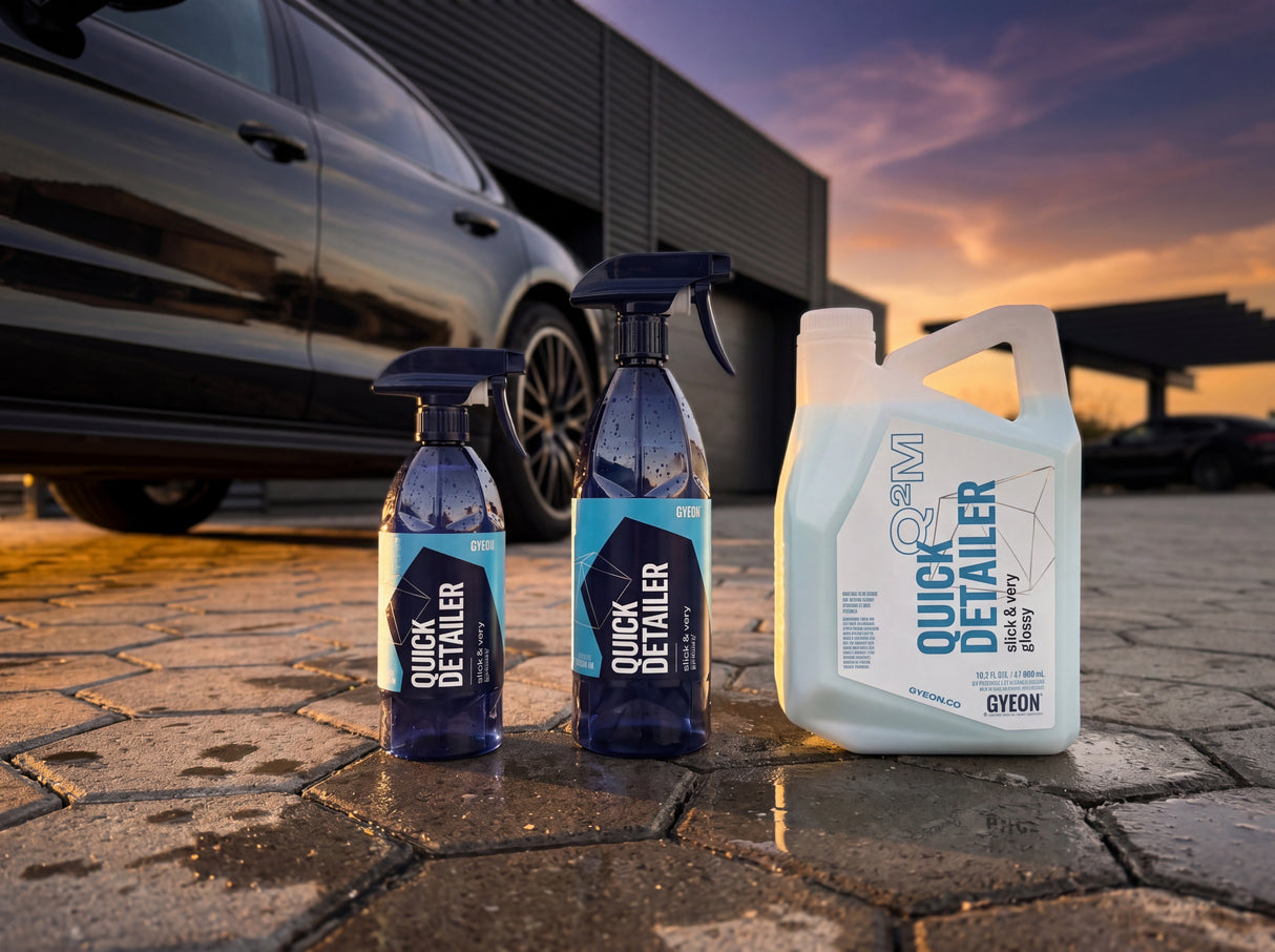 GYEON Q2M Quick Detailer 500ml 1 Liter 4 Liter alle Gebindegrossen Lineup Detailing1