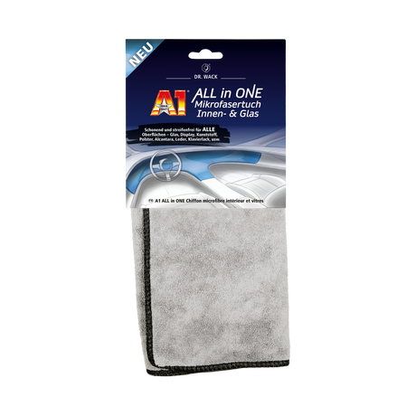 A1 "ALL in ONE" Mikrofasertuch — Dr. Wack Hellgrau / 1 Stück