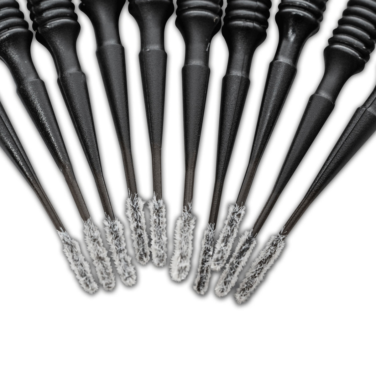 Feine weiße Pinselköpfe des COLOURLOCK "Mini Brush" 10-teiligen Sets für Lederreparaturen