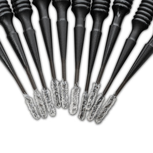 Feine weiße Pinselköpfe des COLOURLOCK "Mini Brush" 10-teiligen Sets für Lederreparaturen