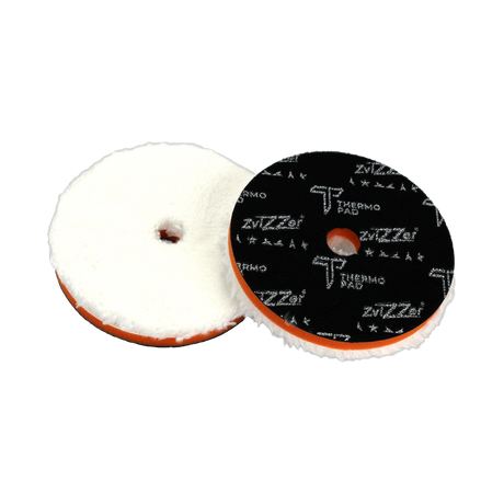 ZviZZer Thermo Microfiber Polierpad (Orange) — Thermo-Mikrofaserpad Ø 130/15/130 mm / 1 Stück
